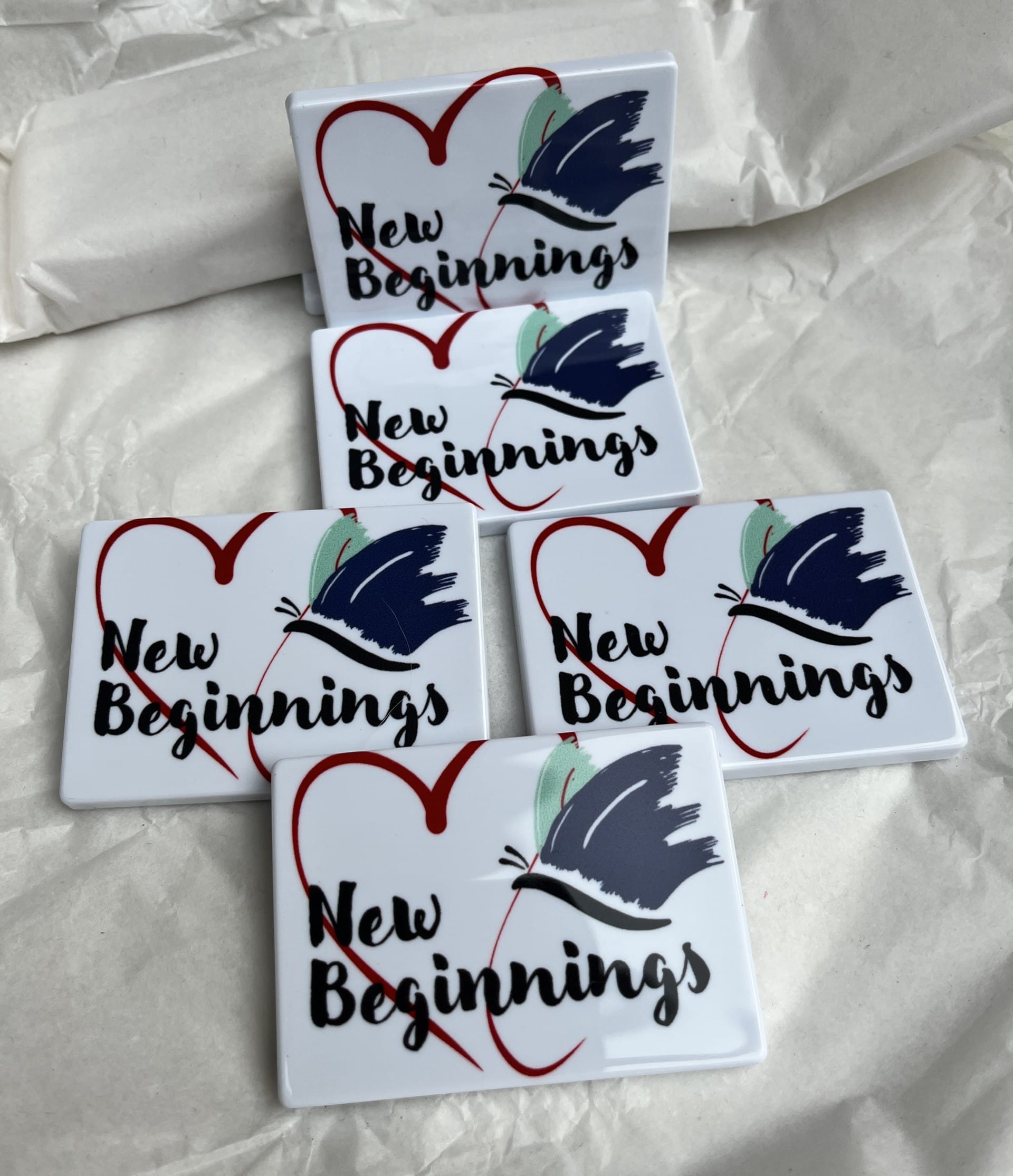 New Beginnings branded magnets